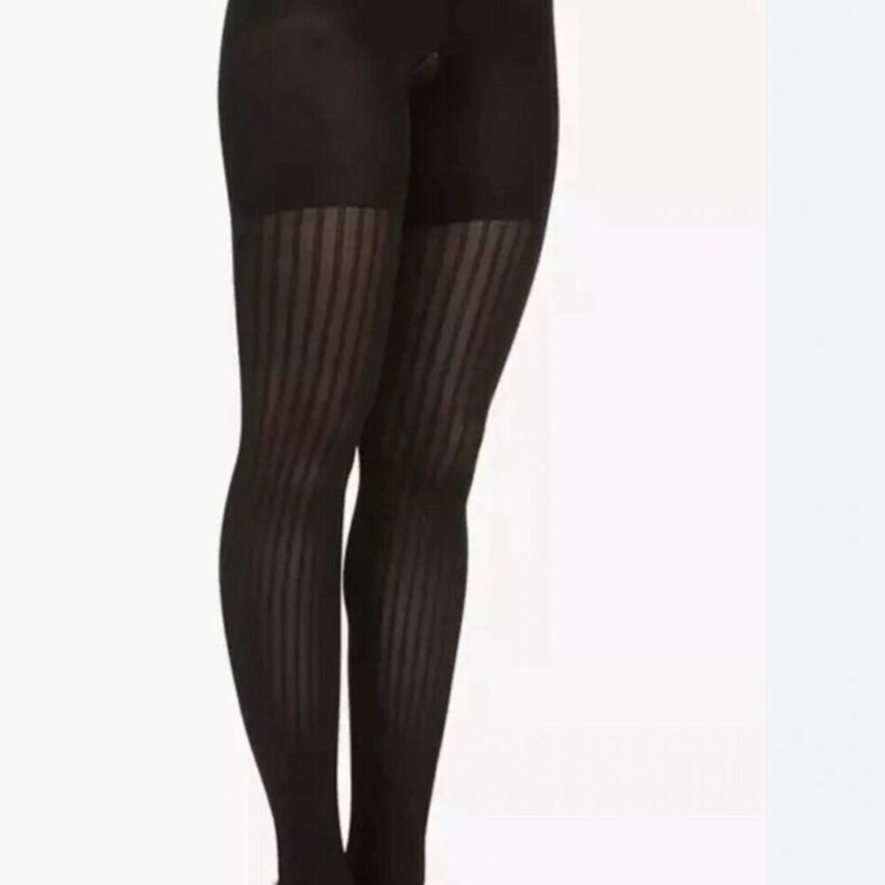 SPANX TIGHTS - CASE IN POINTELLE-BLACK - SIZE 1